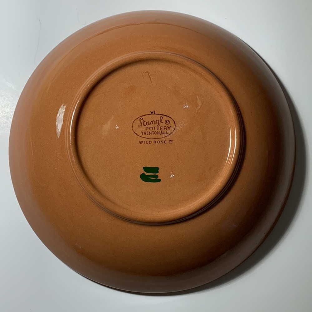 Stangl Pottery Bowls Wild Rose Set of Two Floral VTG Soup Salad Cereal 7.75β - Picture 14 of 15